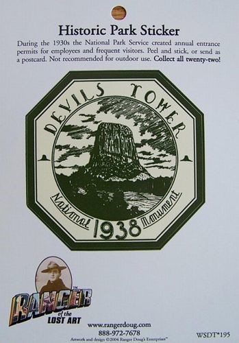 Devils Tower NHA I Devils Tower Historic Park Sticker