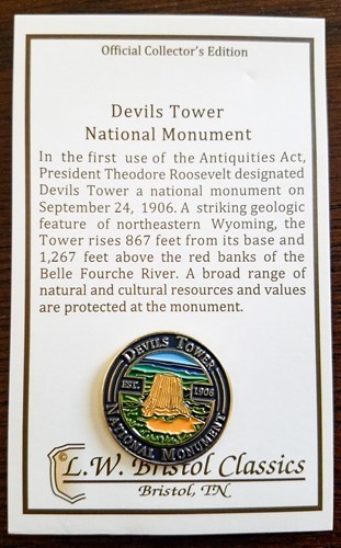 Devils Tower NHA I Devils Tower Official Collector's Edition Pin