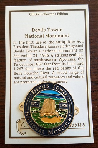 Devils Tower National Monument Walking Stick Medallion Black Hills Wyoming