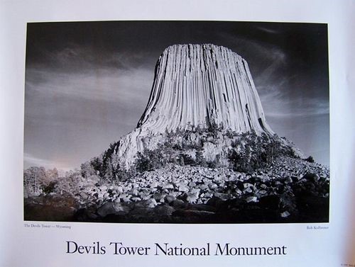 Devils Tower Bob Kolbrener Sunshine Poster