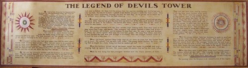 Devils Tower NHA I Devils Tower Scroll Poster