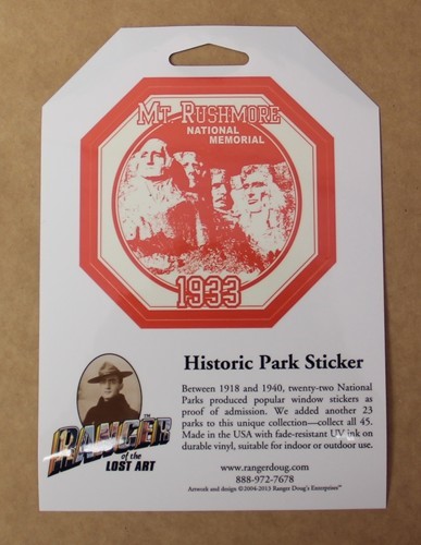 Historic Park Sticker - Mount Rushmore