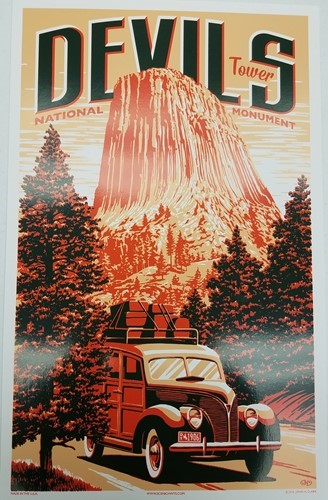 Devils Tower Scenic Highway Poster
