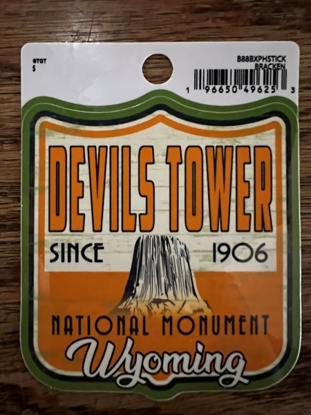 Devils Tower Bracken Sticker