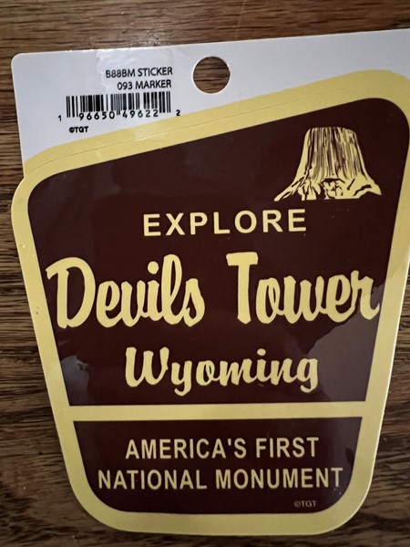 Devils Tower Marker Sticker