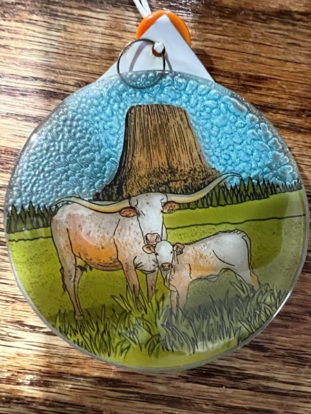 Devils Tower Longhorn Ornament