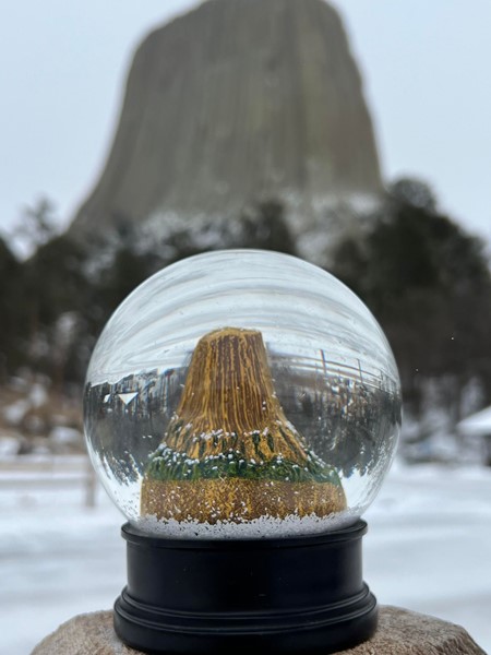 Devils Tower Snow Globe