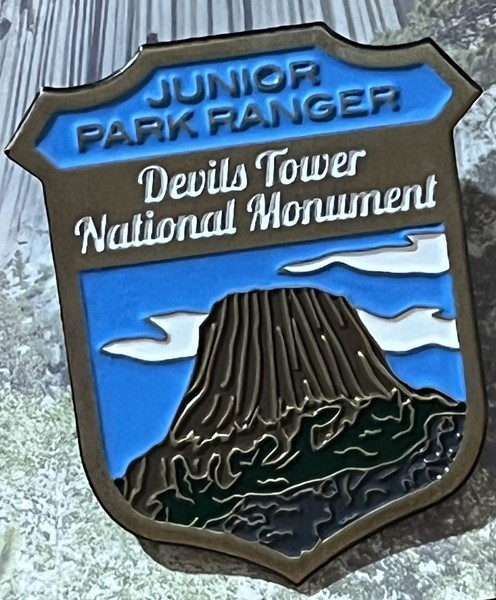 Devils Tower Junior Ranger Metal Badge