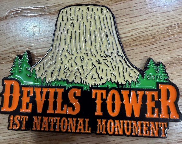 Devils Tower Metal Magnet